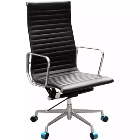 Picture of AERO MANAGERS CHAIR HIGH BACK ARMS LEATHER BLACK