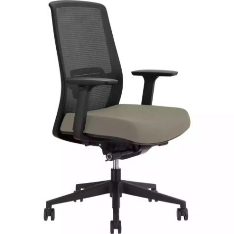 Picture of JIRRA SIDE CONTROL SYNCHRO HIGH MESH BACK ARMS BLACK BACK DRIFTWOOD SEAT