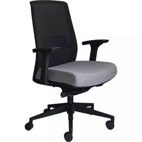 Picture of JIRRA SIDE CONTROL SYNCHRO HIGH MESH BACK ARMS BLACK BACK GREY SEAT