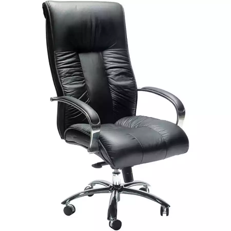 Picture of SYLEX BIG BOY EXECUTIVE CHAIR 1-LEVER HIGH BACK LEATHER BLACK