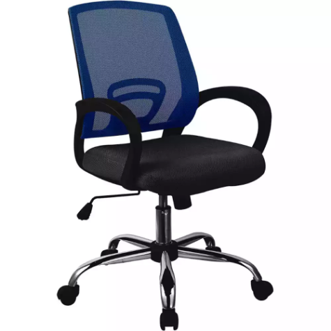Picture of SYLEX TRICE TASK CHAIR MEDIUM BACK 1-LEVER ARMS MESH BLUE BLACK SEAT