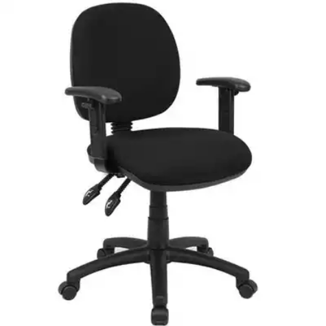 Picture of YS DESIGN TASK CHAIR MEDIUM BACK ARMS BLACK