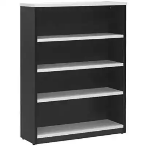 Picture of OXLEY BOOKCASE 4 SHELF 900 X 315 X 1200MM WHITE/IRONSTONE