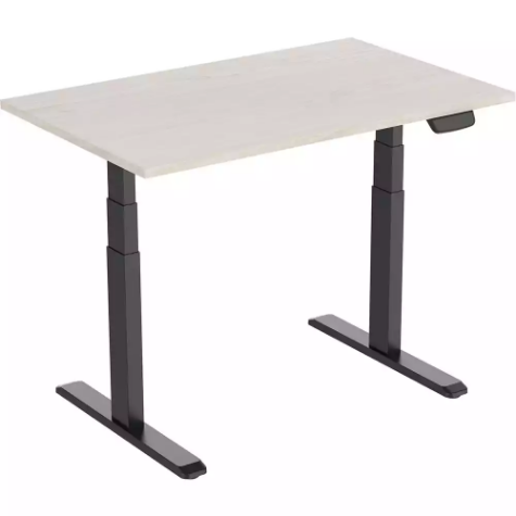 Picture of ERGOVIDA EED-623D ELECTRIC SIT-STAND DESK 1500 X 750MM BLACK/LIGHTWOOD