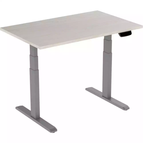 Picture of ERGOVIDA EED-623D ELECTRIC SIT-STAND DESK 1500 X 750MM GREY/LIGHTWOOD