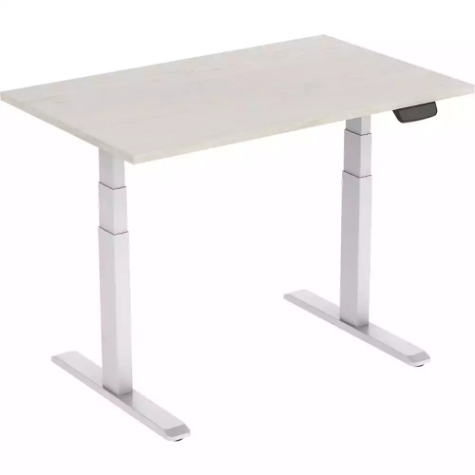 Picture of ERGOVIDA EED-623D ELECTRIC SIT-STAND DESK 1500 X 750MM WHITE/LIGHTWOOD