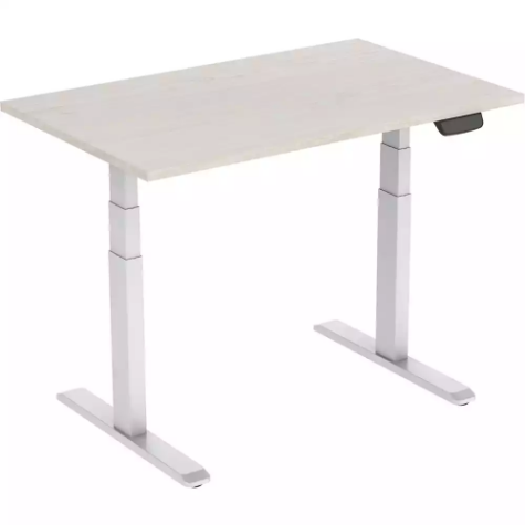 Picture of ERGOVIDA EED-623D ELECTRIC SIT-STAND DESK 1800 X 750MM WHITE/LIGHTWOOD