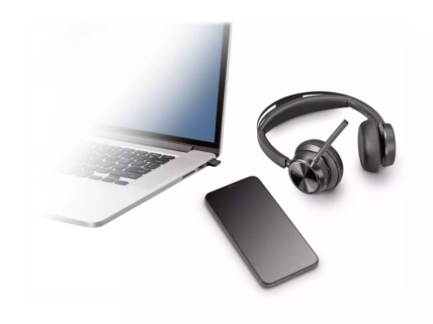 Picture of POLY VOYAGER FOCUS 2 OTH WIRELESS UC STEREO HEADSET,ANC,BT700 DONGLE,PC/MOBILE, USB-A