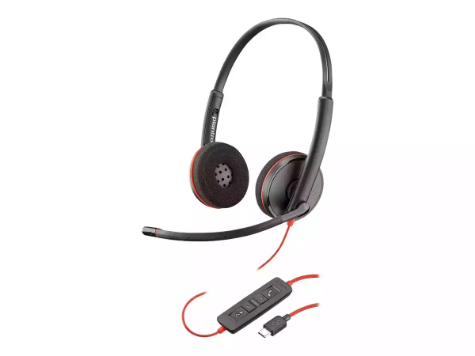 Picture of PLANTRONICS BLACKWIRE C3220 UC STEREO CORDED HEADSET USB-C