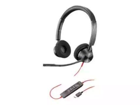 Picture of PLANTRONICS BLACKWIRE 3320, UC, STEREO CORDED HEADSET  USB-C
