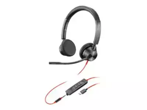 Picture of PLANTRONICS BLACKWIRE 3325 MS , STEREO CORDED HEADSET USB-C