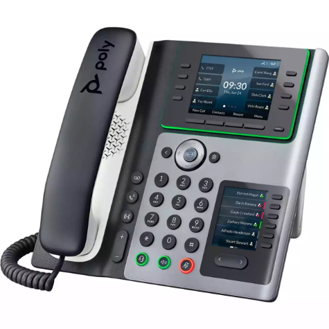 Picture of POLY EDGE E450 IP PHONE  W/HANDSET,3.5" COLOUR SCREEN,8 LINES KEY, BLUETOOTH/WIFI