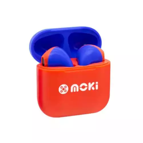 Picture of MokiPods Mini TWS Earphones for Kids Volume Limited - Red Blue