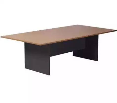 Picture of RAPID WORKER BOARDROOM TABLE 2400 X 1200MM OAK/IRONSTONE