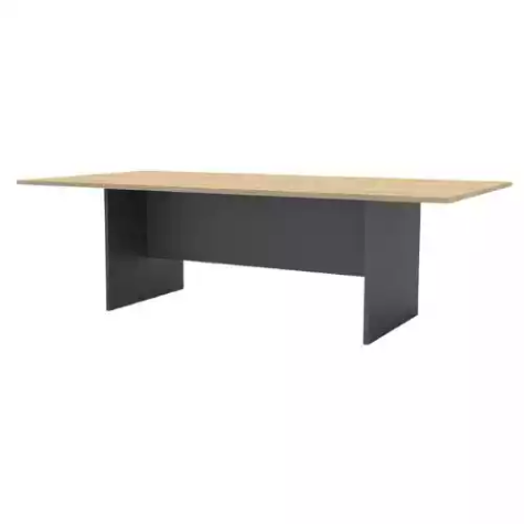 Picture of RAPID WORKER BOARDROOM TABLE 3200 X 1200MM OAK/IRONSTONE