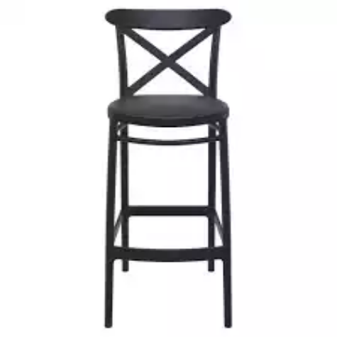 Picture of CROSS BARSTOOL 75 - BLACK