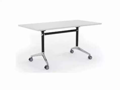 Picture of Modulus Flip Table in black- 1200 x 600mm White Top