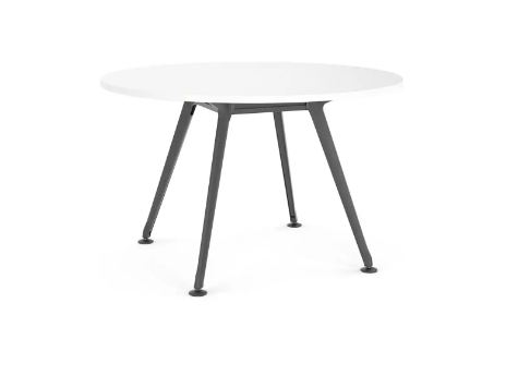 Picture of 1200mm Round Team Table- Black Frame, White Top