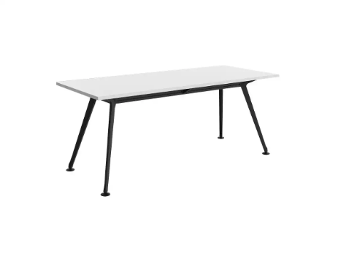 Picture of 1800 x 750mm Team Table- Black Frame, White Top