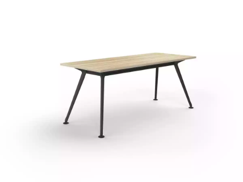 Picture of 2100 x 900mm Team Table- Black Frame, New Oak Top