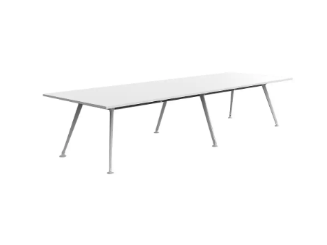 Picture of 3600 x 1200mm Team Table- White Frame, White Top