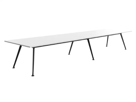 Picture of 4800 x 1200mm Team Table- Black Frame, White Top