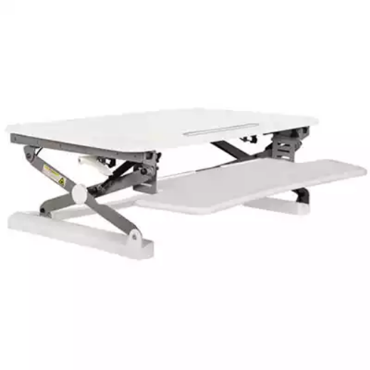 Picture of RAPID RISER SMALL DESK BASED ADJUSTABLE WORKSTATION 680 X 590MM WHITE