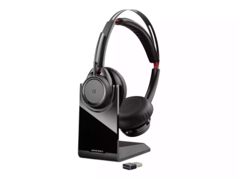 Picture of PLANTRONICS VOYAGER FOCUS B825 OTH WIRELESS MS STEREO HEADSET W/CHARGING STAND,ANC, USB-A