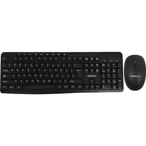 Picture of Initiative Black Wireless Keyboard & Mouse Combo