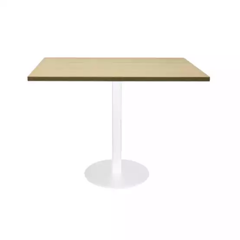 Picture of RAPIDLINE SQUARE MEETING TABLE DISC BASE 900MM NATURAL OAK/WHITE