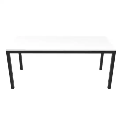 Picture of RAPIDLINE STEEL FRAME TABLE 1800 X 750MM NATURAL WHITE