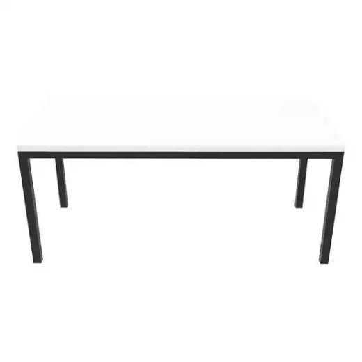 Picture of RAPIDLINE STEEL FRAME TABLE 1800 X 900MM NATURAL WHITE