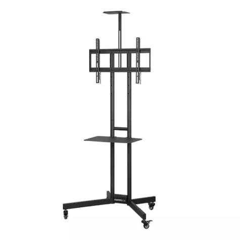 Picture of COMMBOX DASH MOBILE STAND, FOR 32" TO 65" DISPLAYS (MAX 45.5KG), W/ SHELF, CAMERA BKT, LOC